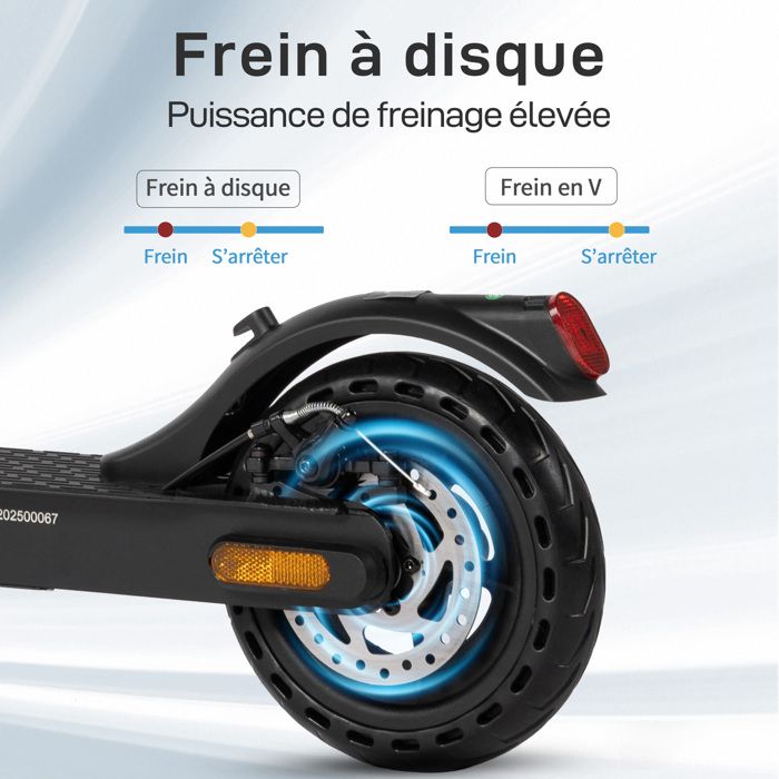 AOVOPRO Trottinette électrique Esmax 500W Scooter électrique pliable