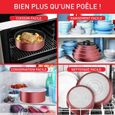 TEFAL INGENIO Batterie de cuisine 10 pièces, Induction, Revêtement antiadhésif, Poêle, Casserole, Fabriqué en France L3989502-4