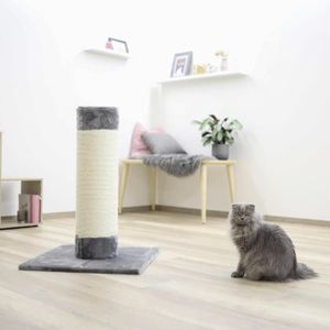 Lot De 2 Poteaux Grattoirs En Jute Naturelle - Remplacement Pour Arbre à Chat, 40x6 Cm, Fixation Par Vis