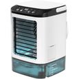 Climatiseur portable, refroidisseur d'air refroidi à l'eau, alimenté par USB, trois vitesses, veilleuse LED colorée pour la