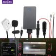 Kit Bluetooth de voiture Aux In câble Audio sans fil micro adaptateur mains libres pour Volkswagen Skoda Seat RCD510 RCD310 RNS315-0