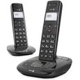 DORO Téléphone sans fil Confort 1015 duo avec technologie numérique DECT - Blanc-0