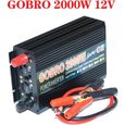 Convertisseur 2000W 12V à 220V onde pur sinus ecran LCD-0