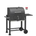 Barbecue à charbon - LANDMANN - Grille en acier émaillé - Surface de cuisson : 42 x 56 cm - Noir-0