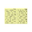 1 plaque de loto de 6 grilles Tradition carton epais 1 mm, coloris vert - 29x20cm - Accessoire, materiel - Set - Jeux - Jouets