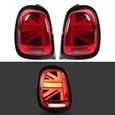 Minifinker Feux arrière à LED VLAND JCW Union Jack Feux arrière Lentille rouge Convient pour F55 F56 F57 20142020 moto centrale-0