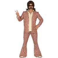 Déguisement rétro homme - Marque NO NAME - Modèle Hippie - Jaune - Style année 70