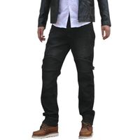 Homme Moto Jeans Imperméable et Protection Noir