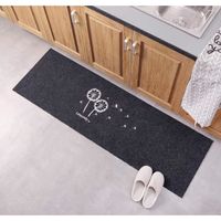 Paillasson - Tapis d'entrée tapis anti-dérapant tapis de porte - pissenlit noir, 40 x 120 cm