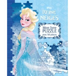 Livre 3-6 ANS La Reine des Neiges : mon livre puzzle avec 50 piè
