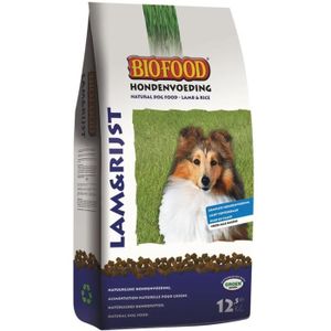 CROQUETTES Nourriture pour chiens Biofood - Croquettes AGNEAU RIZ 12.5 kg 36001