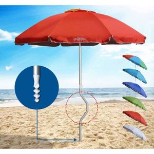 PARASOL Parasol de plage aluminium léger visser protection