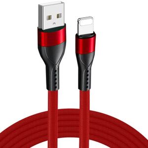 CÂBLE TÉLÉPHONE Câble USB 1M Charge Rapide 3A pour iPhone 14 Pro Max, 14 Plus, 13 Pro Max, 12 11 XR XS - Nylon Tressé Rouge