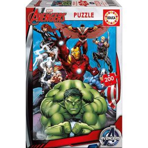PUZZLE Puzzle Marvel Avengers 200 Pieces Hulk Iron Man Ca