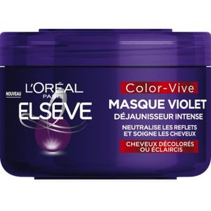 MASQUE SOIN CAPILLAIRE Masque Elsève L'OREAL Color-Vive Violet Déjaunisse