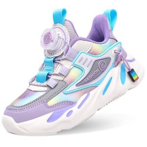 BASKET AIUD Chaussures pour enfants, baskets pour garçons filles, confortables, respirantes et polyvalentes-Violet