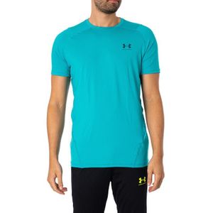 T-SHIRT Heatgear T-Shirt Ajusté À Manches Courtes - Under Armour - Homme - Vert