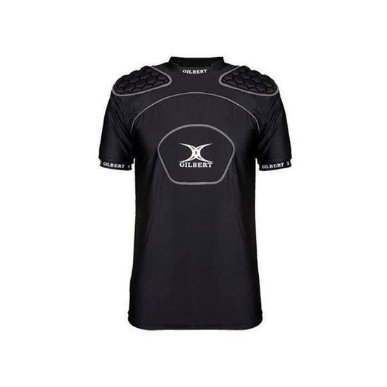 Gilbert EPAULIÈRE Rugby Unisexe XP100 Adulte - Protection 5 Zones, Gilet Pare-Balles Polyester Recyclé Pour Terrain De Rugby
