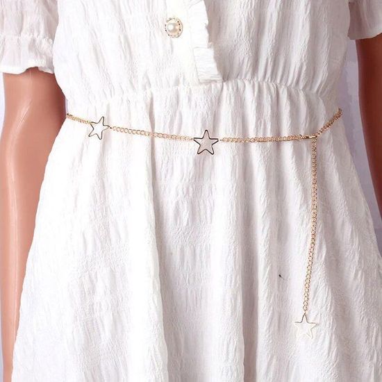 Ceinture En Métal Style Bohème Ethnique Rétro - Taille Unique Argentée - Neuf Avec étiquettes