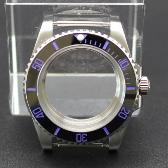 Boîtier De Montre 39mm Acier Inoxydable Avec Verre Saphir - Compatible Mouvements NH35/NH36, Neuf