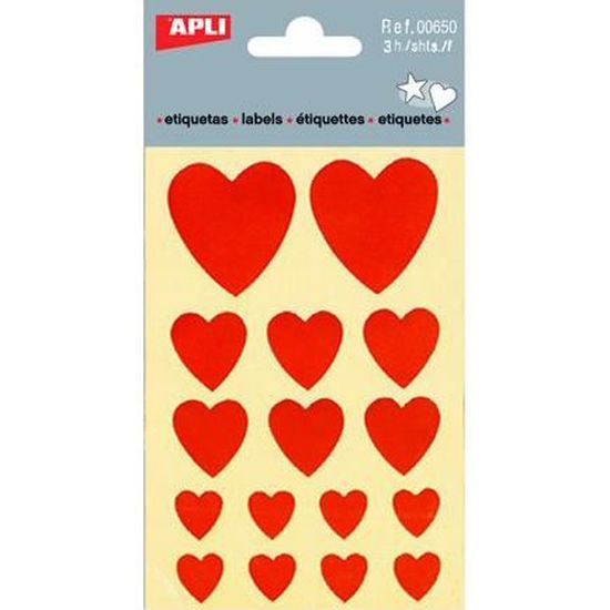 Acheter Jeu de Gommettes - Coeur - Stickers et gommettes - APLI - L