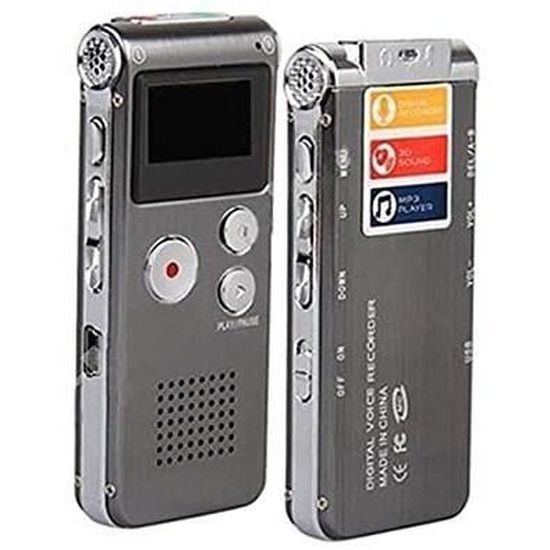 Dictaphone Numérique 64 Go MECHEN - Activation Vocale, Réduction Bruit 7 Niveaux, 1536Kbps, USB-C, Protection Mot De Passe