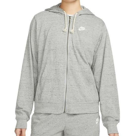 Sweat nike top femme gris clair
