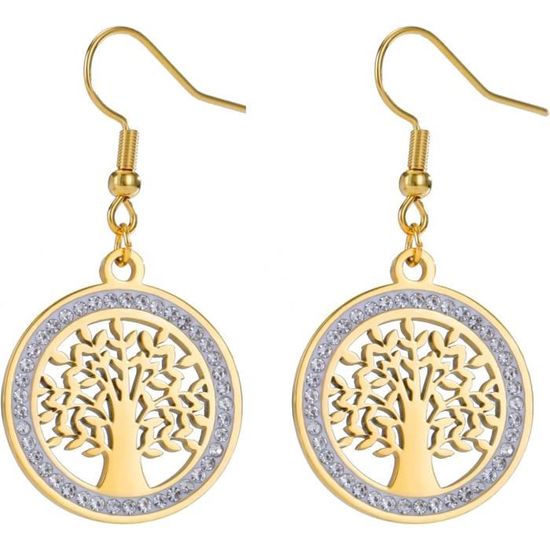 Petites Boucles D'oreilles Créoles Femme, Pierres Zircon, Acier Inoxydable, Piercing