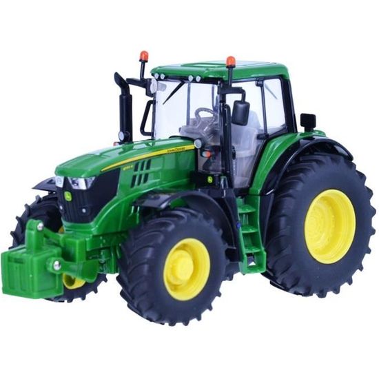 Toyland Ensemble Tracteur Et Remorque 1:32 – Chargeur Frontal Mobile, Capot Ouvrant, Avec Balle De Foin, Collection Ferme