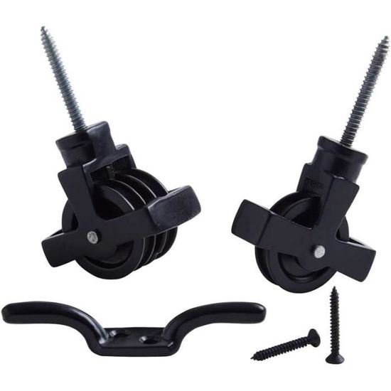 NESKTS Lot De 6 Poulies Rétractables à Crochet Pour Plantes