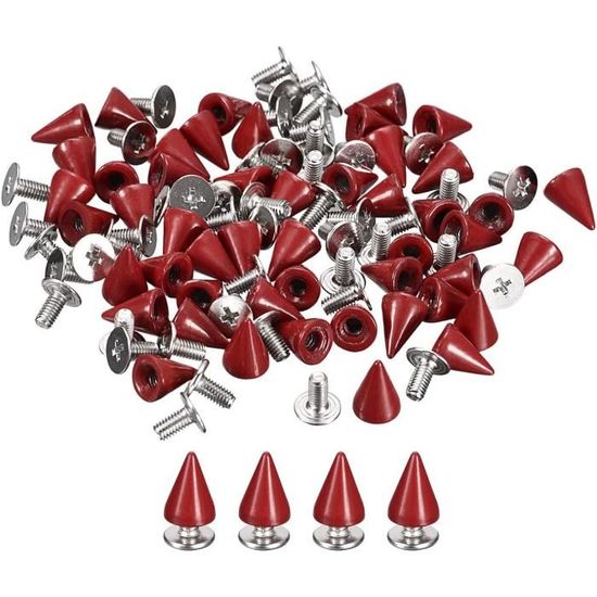 Sourcing Map Lot De 100 Clous Ronds Dorés En Forme De Dôme En Métal De 10 Mm Pour Loisirs Créatifs, Vêtements, Ceinture, Sac, Chaussures, Bracelet