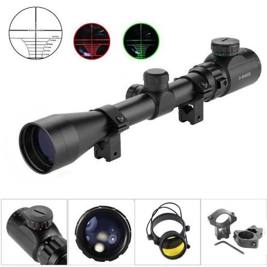 Lunette De Visée SPINA OPTICS IronClaw 2-10x32 AO - Réticule Illuminé Rouge/Vert - Tube 30mm