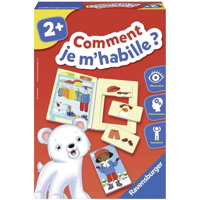 VEHICULE A CONSTRUIRE ENGIN TERRESTRE A CONSTRUIRERavensburger- Jeu Educatif- Comment je m'habille ?- A partir de 2 ans- 24031320