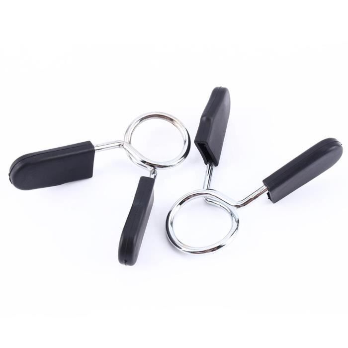 VINGVO Pince haltère 2 Pcs Standard 25mm Barbell Haltère Serrure Pince Ressort Collier Clip Yoga Formation