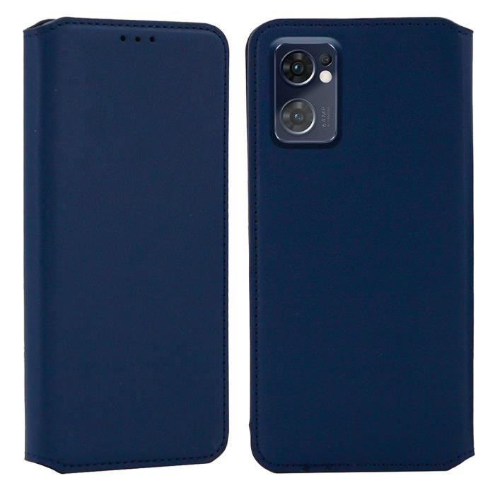 Coque pour Oppo Find X5 Lite - Portefeuille Cuir (Oppo Find X5 Lite) - Bleu