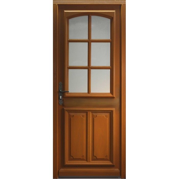 PORTE D'ENTREE MARINE 200X80 POUSSANT DROITE