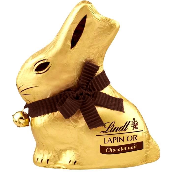 LINDT Lapin Or Chocolat noir 200g