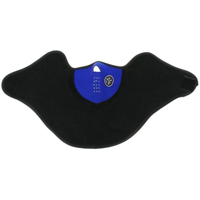 Homme Femme Cache-cou Moto Masque Tour de Cou Tube Chaud Thermique Balaclava Demi Cagoule Sport Extérieur Protection Visage Oreille