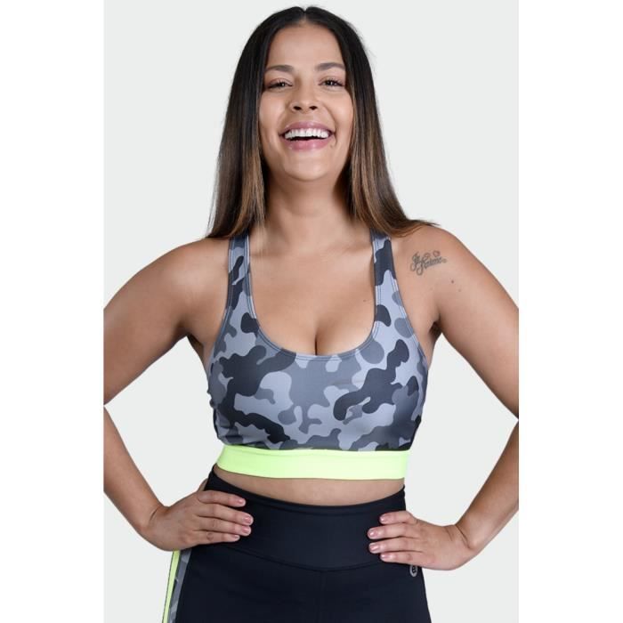 Yby Paris Brassière sport femme maintien optimal confort ultra respirant dos nageur
