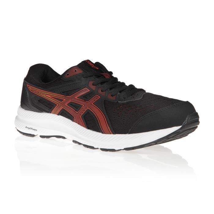 Chaussures de multisports, ASICS, Gel-Contend 8 - Black/Cherry Tomato, Homme