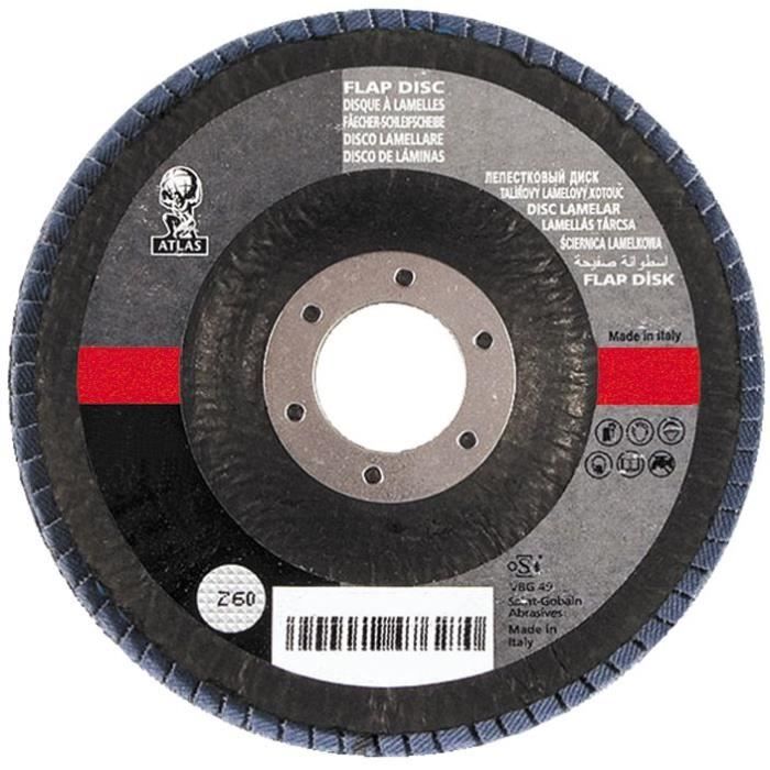 1 trous /ø 225 mm Grain 220 en Corindon Leman 22519.08 Lot de 5 Disques velcro 18
