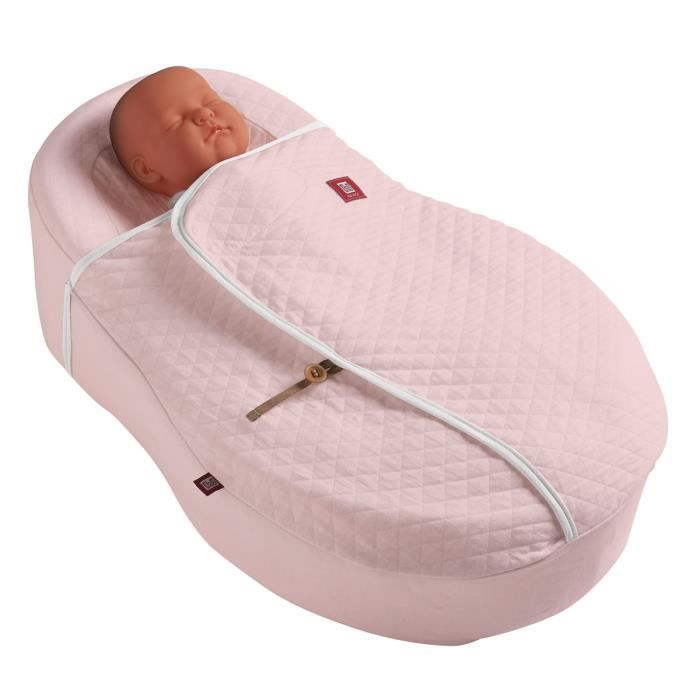 RED CASTLE Cocoonacover en fleur de coton ouatinée - Rose poudré
