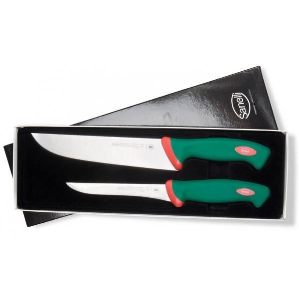 Coffret 2 couteaux pour bouchers Sanelli premana Vert