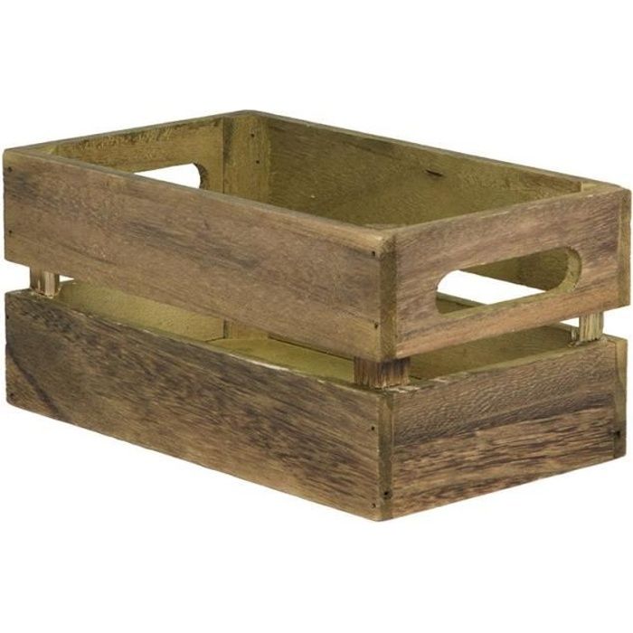 Caisse en bois vintage pour table hôtel - restaurant - CAD-VIN 21 Bois Vintage