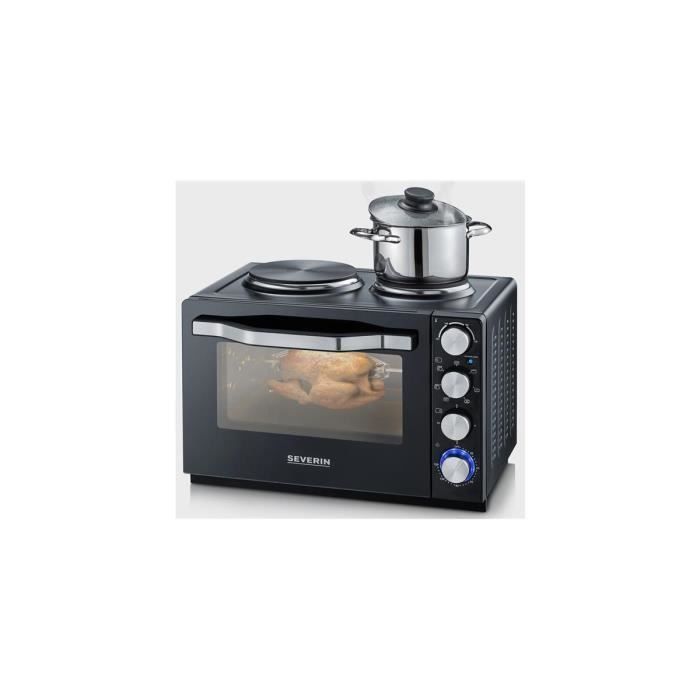 Four 30l + 2 Plaques 2500w Ct Tb Minuteur Noir Severin - 2065