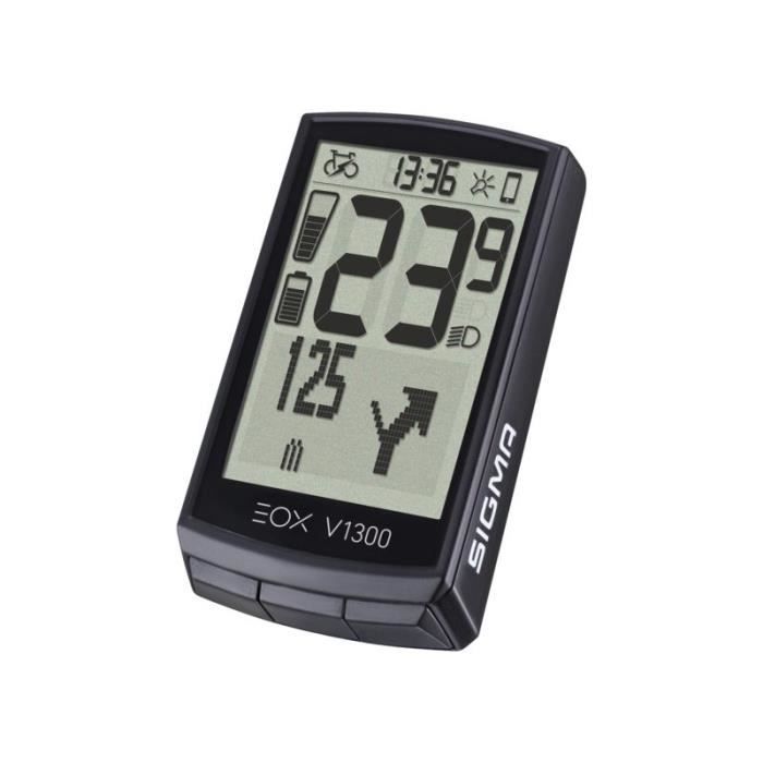 Compteur sigma Sigma Eox View - noir - 1300