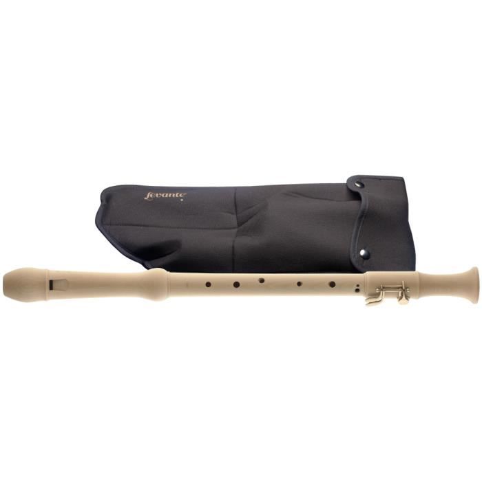 Flûte à bec ténor en érable, doigté baroque, 2 clés