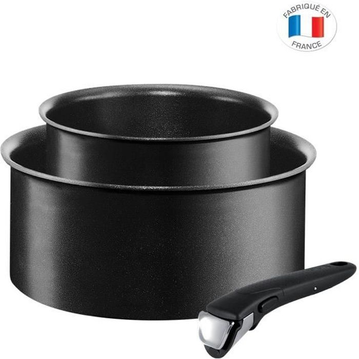 Tefal INGENIO PERFORMANCE L6549503 Batterie de Cuisine - 2 Casseroles Tous Feux dont Induction 16/20 cm + Poignée - Antiadhésives