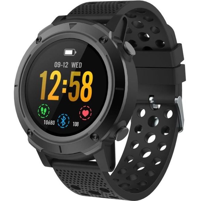 WEE PLUG Explorer 4 montre connectée GPS - Multisports - Cardio - Bluetooth - IP68 - FULL BLACK