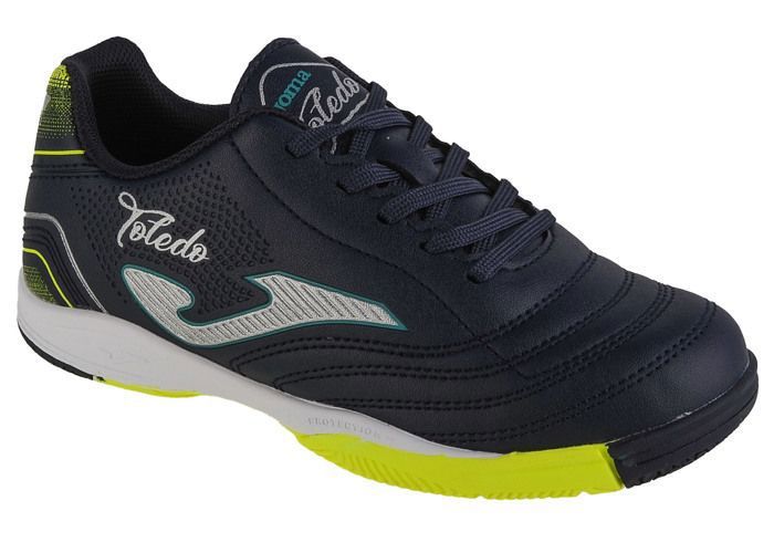 Chaussures de Foot en Salle - Joma - Toledo Jr 24 - Bleu Marine - Cuir Synthétique - Enfant